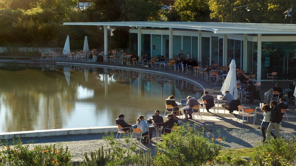 TOMANDO CAFÉ EN EL PARQUE EDUARDO VII